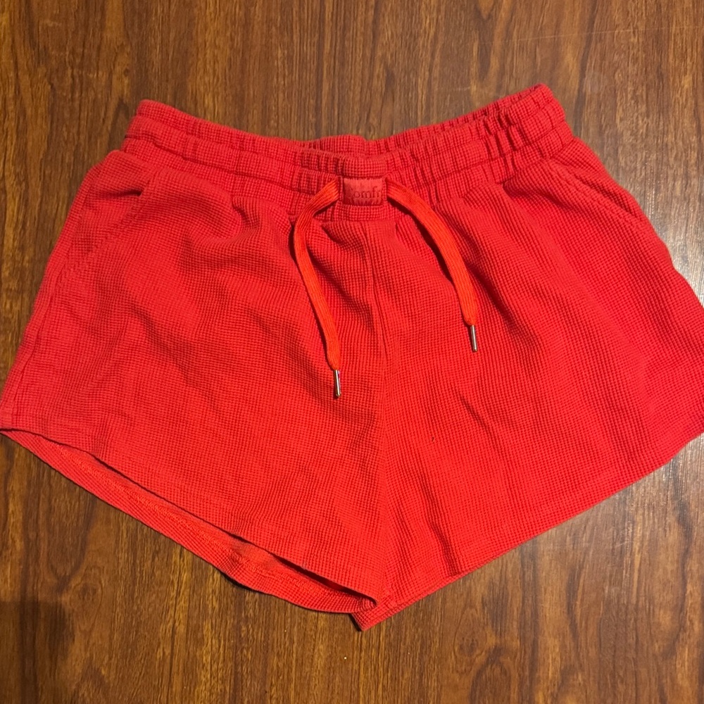 Comfrt waffle lounge shorts size XL red